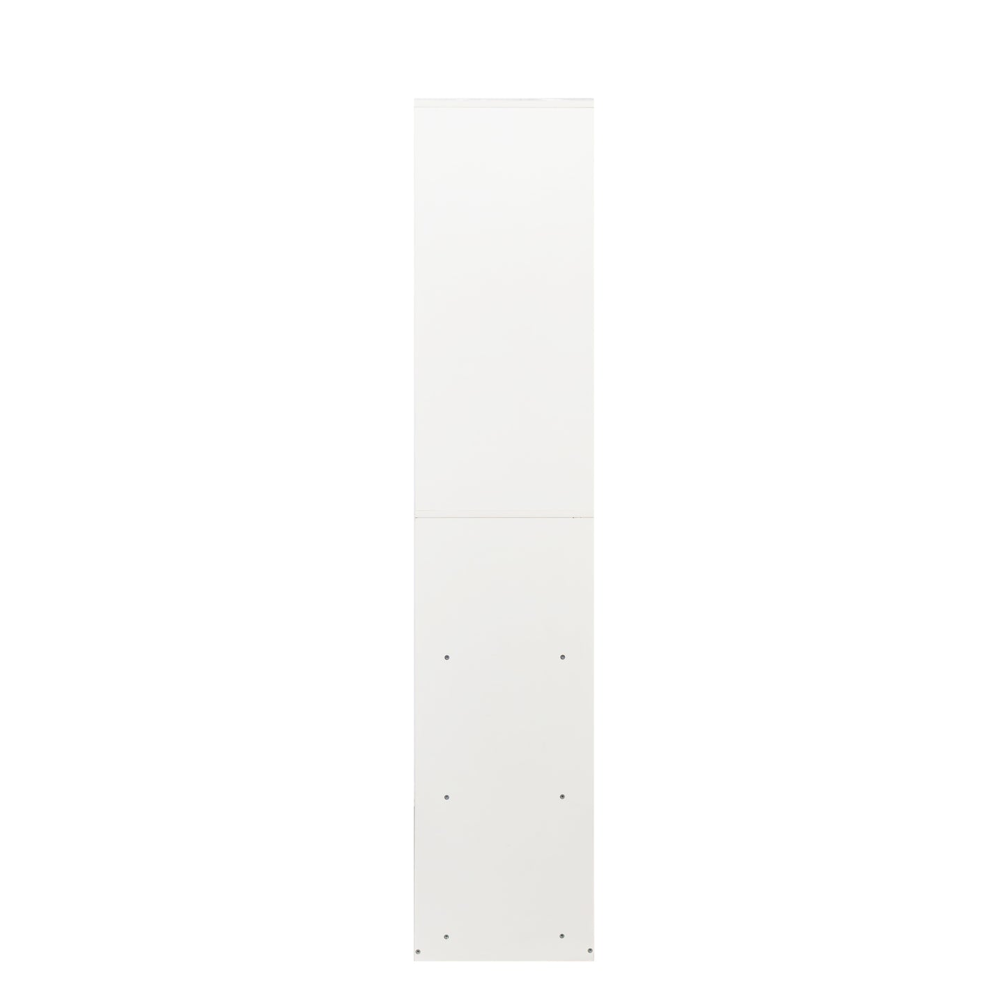 Freestanding Closet System, Stand-Alone Wardrobe with 6 open Shelves,74.8'' Heigh Closetwith 1 Wood Drawers, Wood Walk-in Closet with 2 Hanging Rod, White image 5
