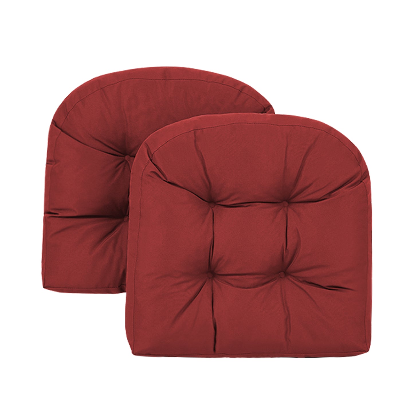 Wicker Chair Cushions Set of 3. Anti-Slip/Waterproof Patio Furniture Chair Cushions. Tufted Outdoor Furniture Cushions 4 Inch Extra Thick. image 3