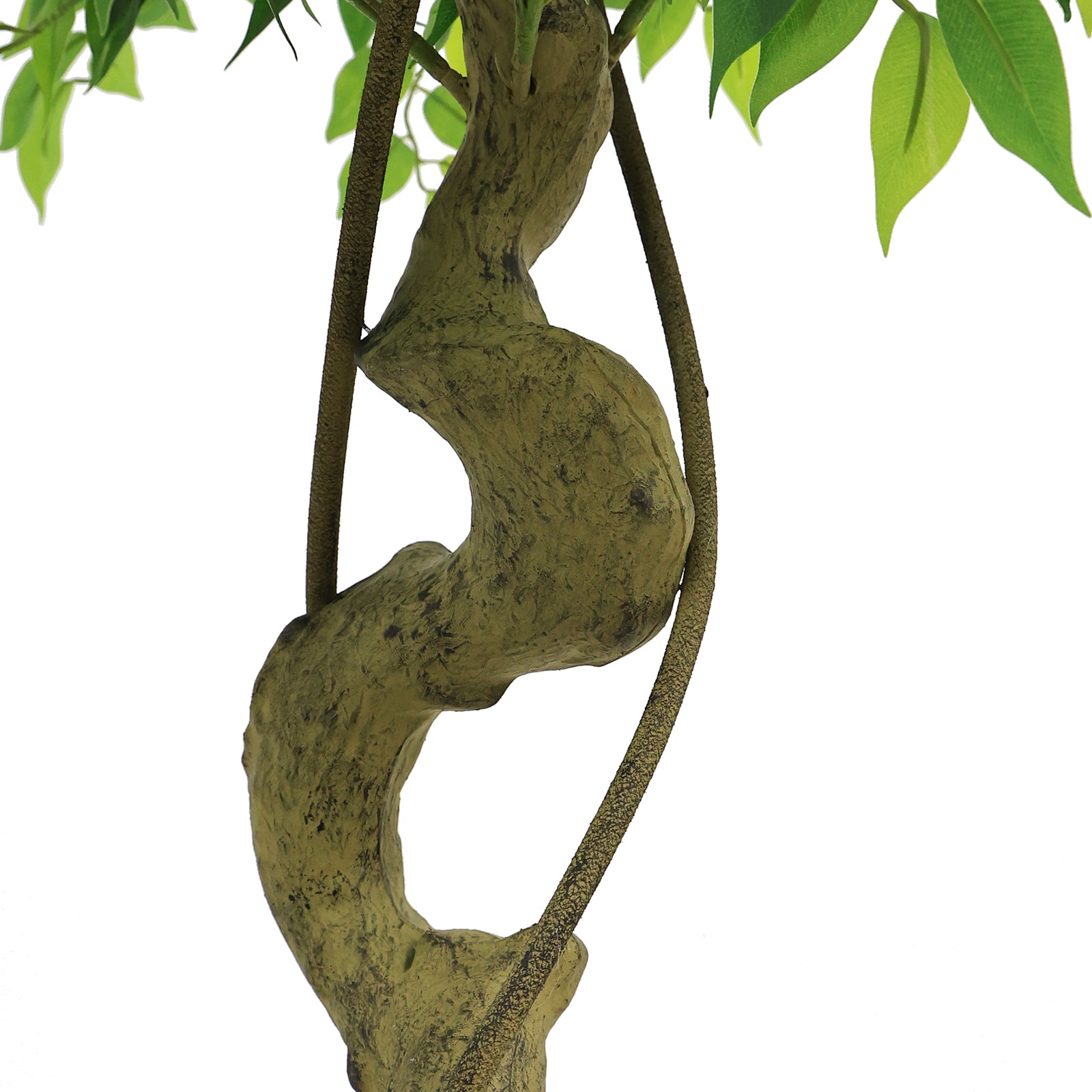 6FT Artificial Ficus Tree, Lifelike Faux Banyan Tree with Pot for Home, Office Patio Decor, 1pc/set image 10