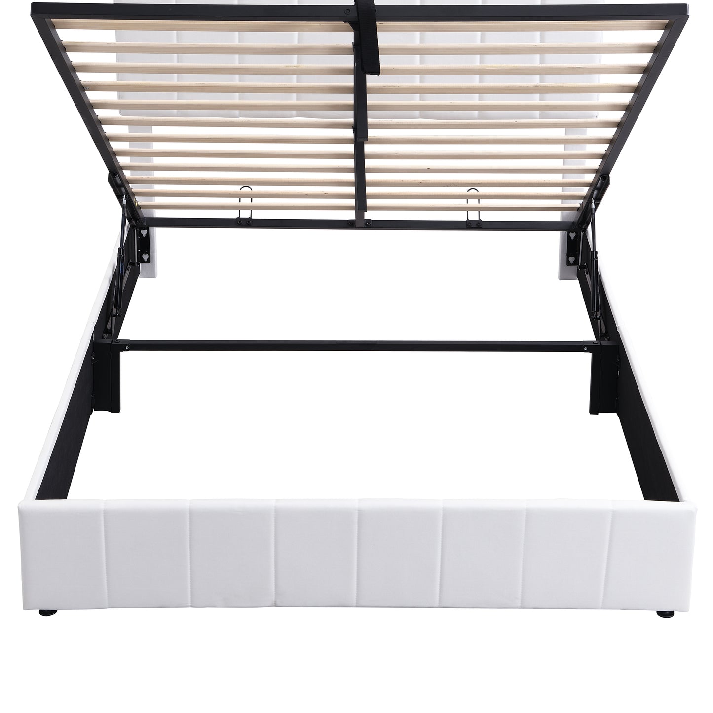 Queen size Upholstered Platform bed with a Hydraulic Storage System - White(OLD SKU: LP000211AAK) image 12
