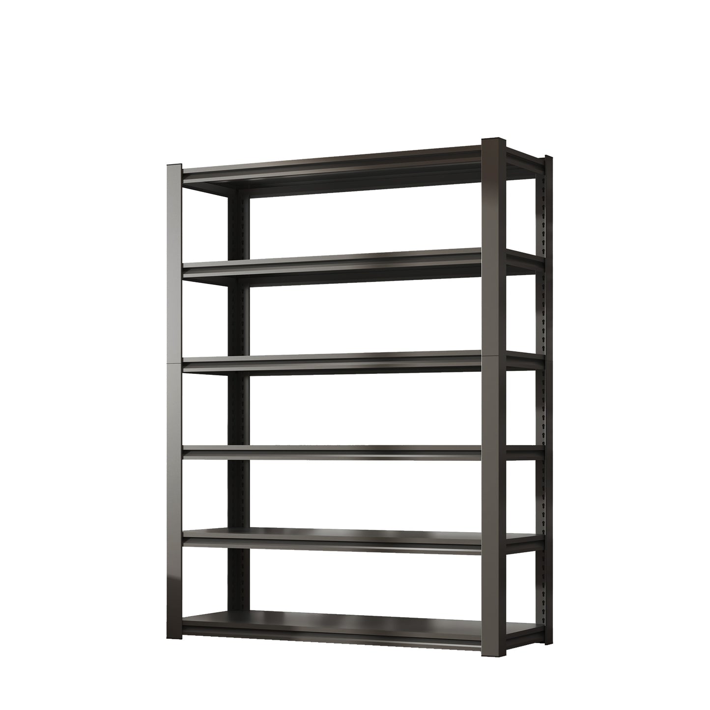 82"H 6 Tier Metal Shelves for Storage Garage Shelving 2400LBS Heavy Duty Storage Shelves Adjustable Garage Shelf Industrial Shelving Unit Storage Utility Rack,48"W*18"D*82"H,Black image 6