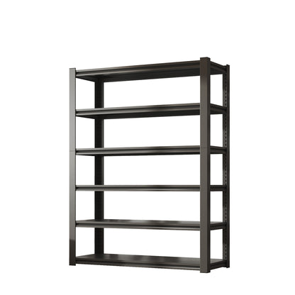 82"H 6 Tier Metal Shelves for Storage Garage Shelving 2400LBS Heavy Duty Storage Shelves Adjustable Garage Shelf Industrial Shelving Unit Storage Utility Rack,48"W*18"D*82"H,Black image 6