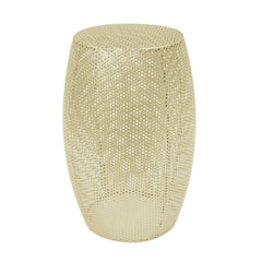Stylish Round Metal Hollow Side Table for Modern Decor