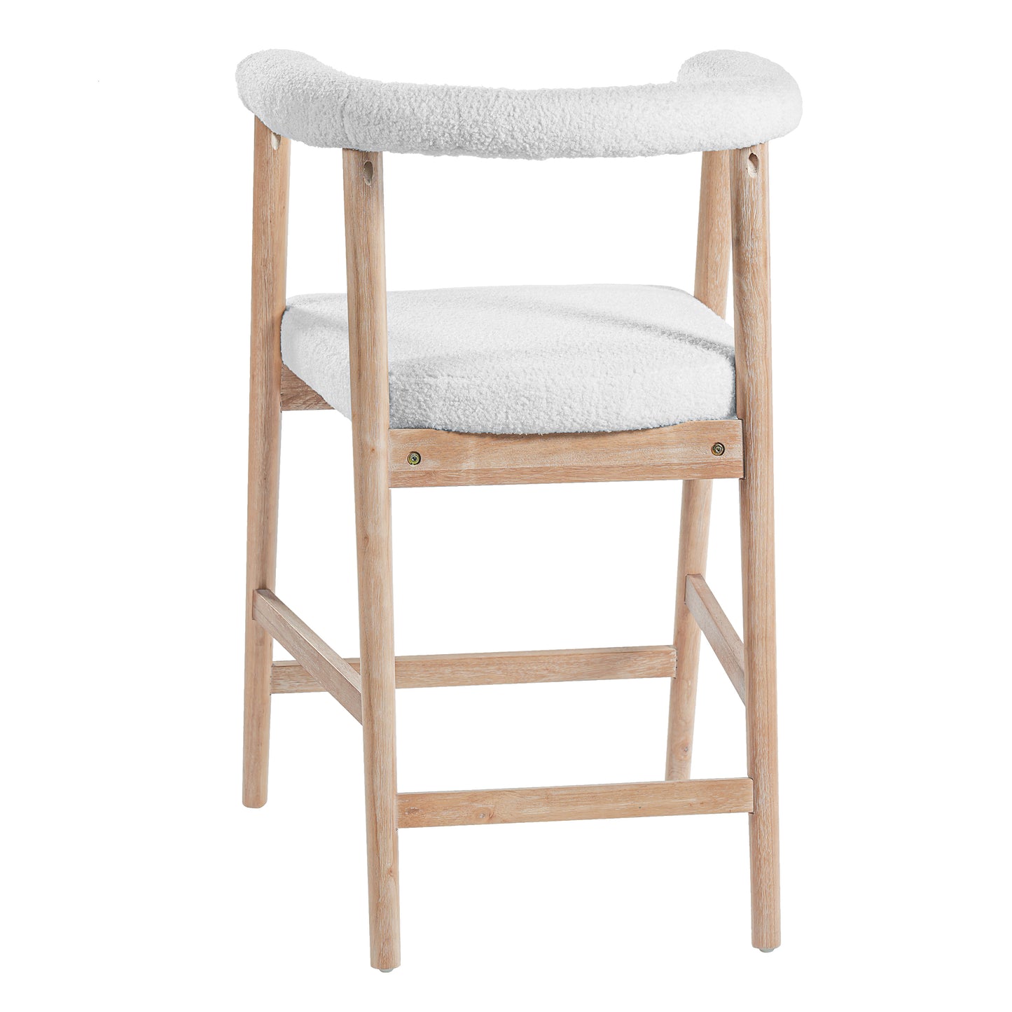 25'' Seat Height Bar Stools with Back, Comfortable Counter Stools for Kitchen Island/Dining Room, Set of 2 image 10