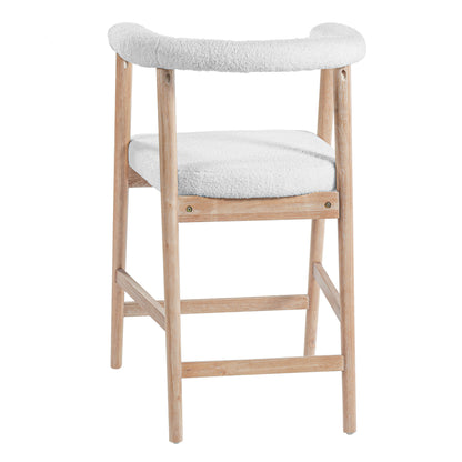 25'' Seat Height Bar Stools with Back, Comfortable Counter Stools for Kitchen Island/Dining Room, Set of 2 image 10