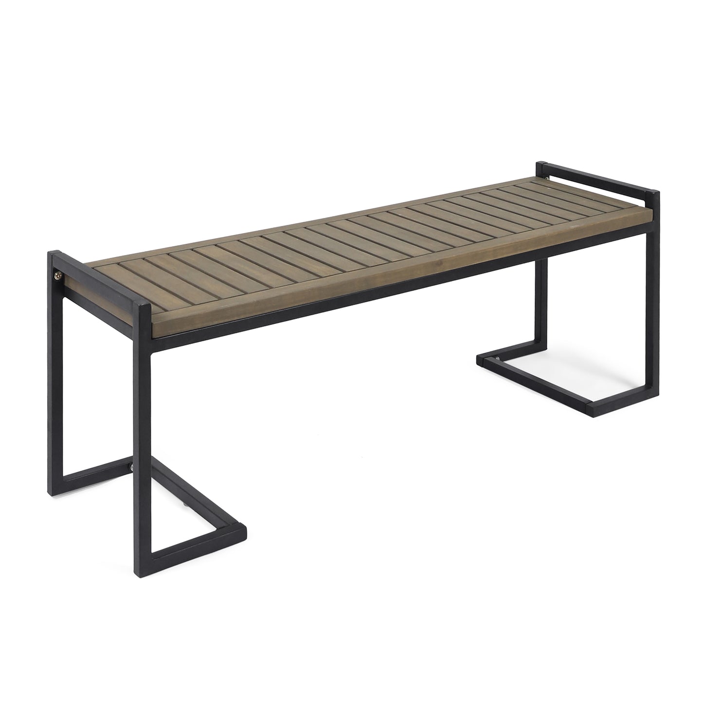 HOPKINS INDUSTRIAL WOOD AND METAL BENCH image 7