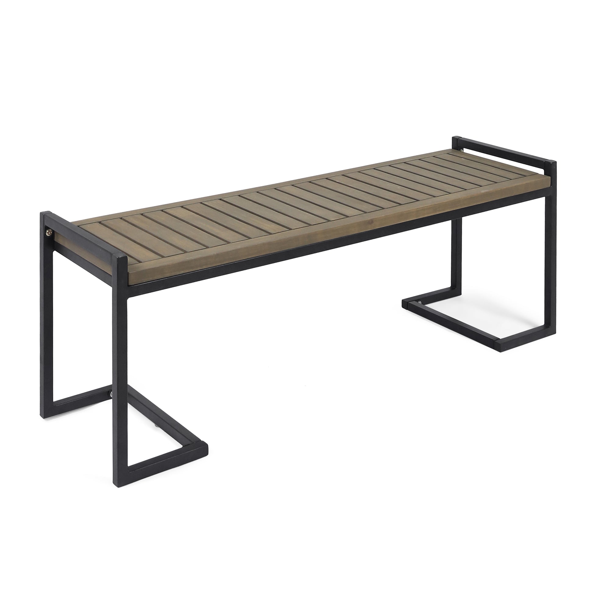 HOPKINS INDUSTRIAL WOOD AND METAL BENCH image 7