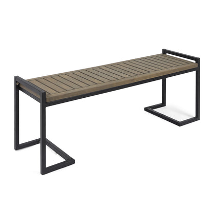 HOPKINS INDUSTRIAL WOOD AND METAL BENCH image 7