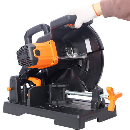 15-Amp Heavy Duty 14 Inch Metal Cutting Chop Saw W/ 14 Inch Carbide-Tipped Blade Premium Multi-Material Cut-Off Chop Saw with Carbide-Tipped Metal-Cutting Saw Blade,ETL certificate. image 12