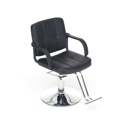 Barber Chair for Hair Stylist- 360° Swivel, Adjustable Height, Capacity 350 LBS with Heavy Duty Hydraulic Pump,BLACK image 10