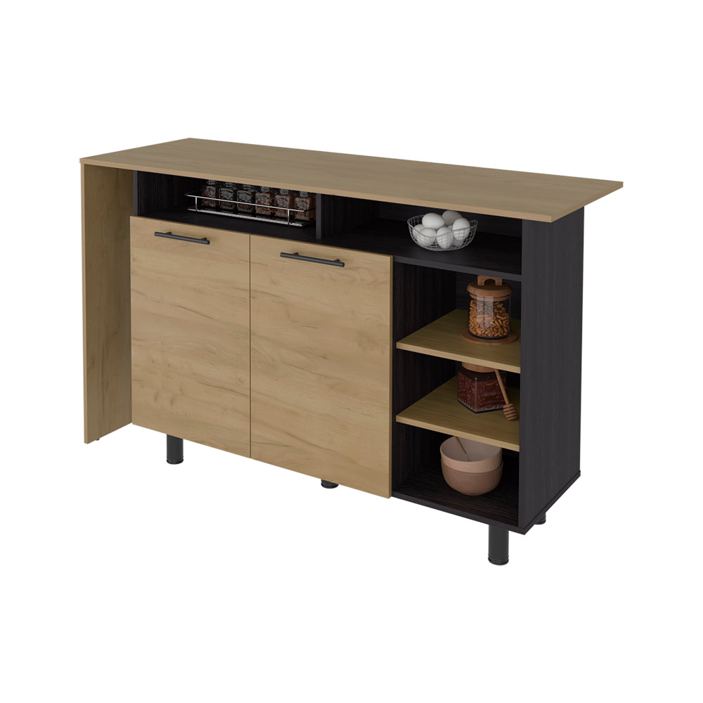 Korega TRB Kitchen Island Modern Kitchen Island with Storage Cabinet Drawers image 6