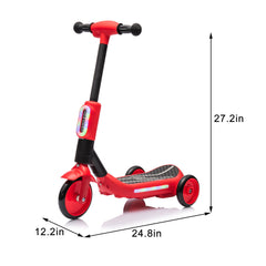2-in-1 Kids Electric Scooter - Safe & Fun Three-Wheel Ride-On