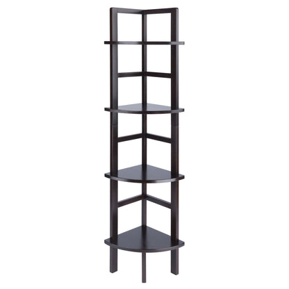 Aiden Corner Bakers Rack in Coffee Finish image 11
