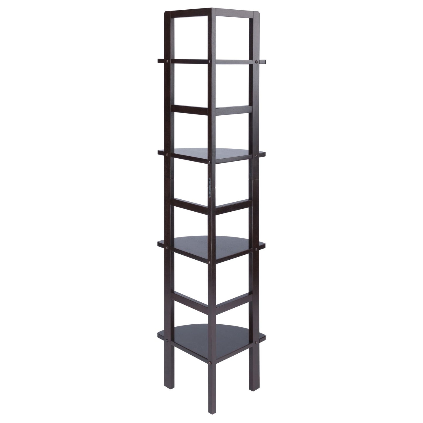 Aiden Corner Bakers Rack in Coffee Finish image 9