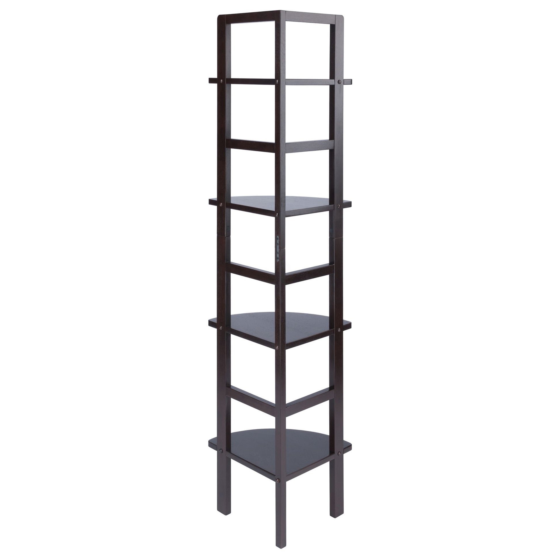 Aiden Corner Bakers Rack in Coffee Finish image 9