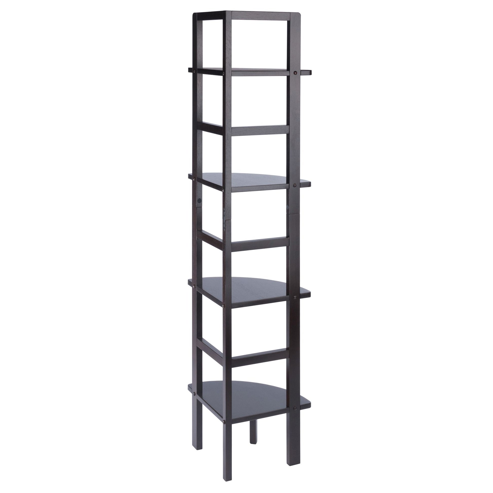 Aiden Corner Bakers Rack in Coffee Finish image 4