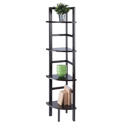 Aiden Corner Bakers Rack in Coffee Finish image 1