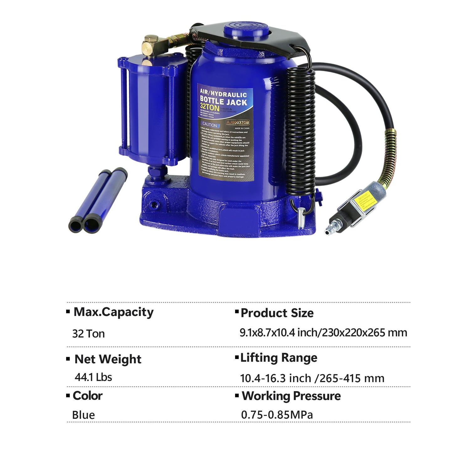 Air Hydraulic Bottle Jack 32 Ton Manual Auto Truck RV Repair. Automotive Lift Tools Heavy Duty Truck image 3