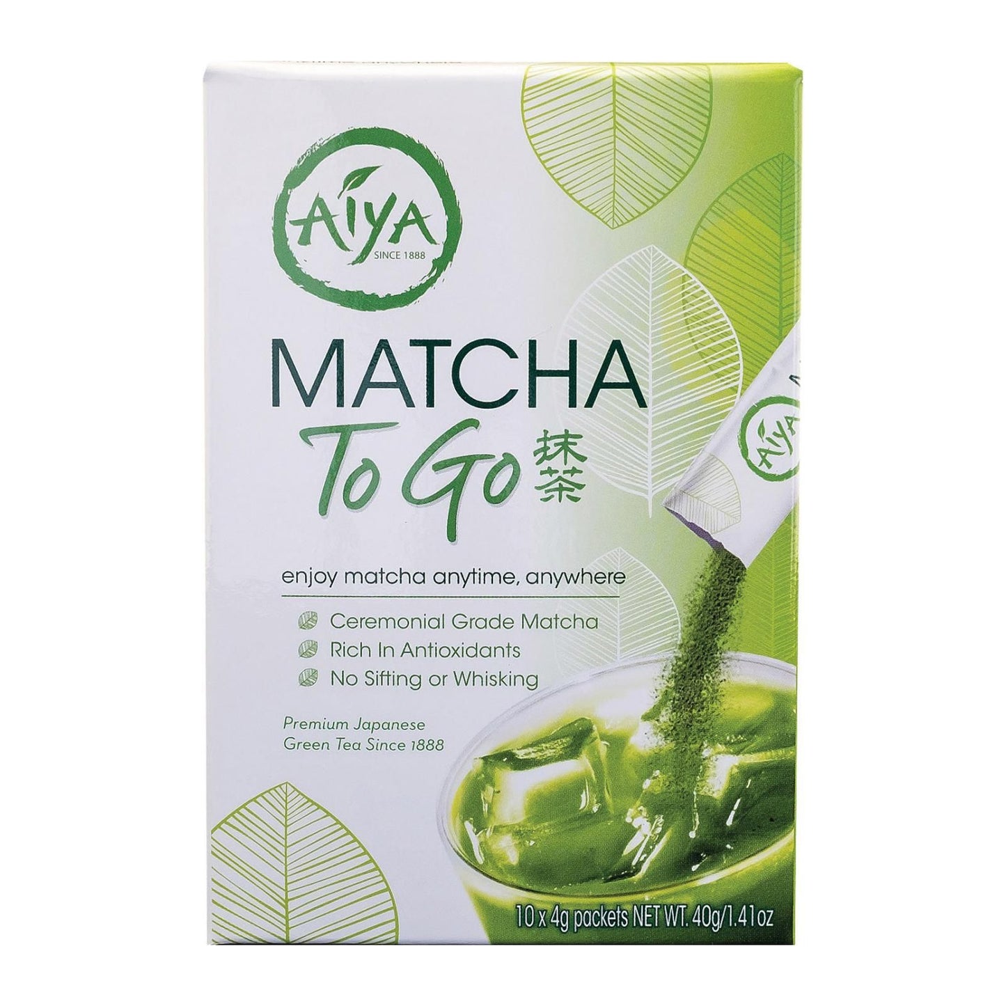 Aiya Tea - Stick - Matcha To Go - Case Of 8 - 10 Count image 4