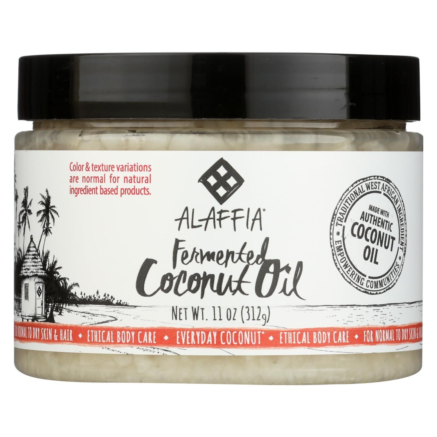 Alaffia - Everyday Coconut Oil - For Hair And Skin - 11 Fl Oz. image 1