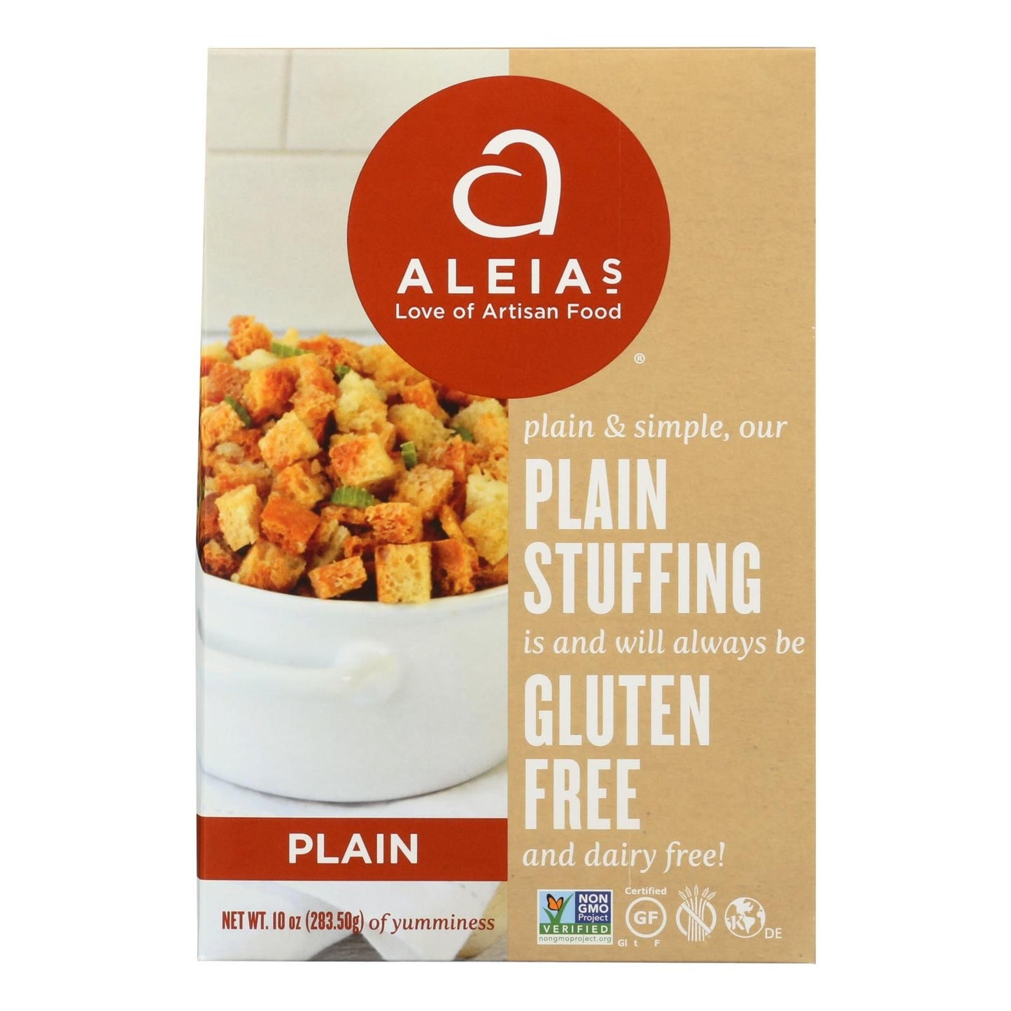 Aleia's - Gluten Free Stuffing Mix - Plain - Case Of 6 - 10 Oz image 2