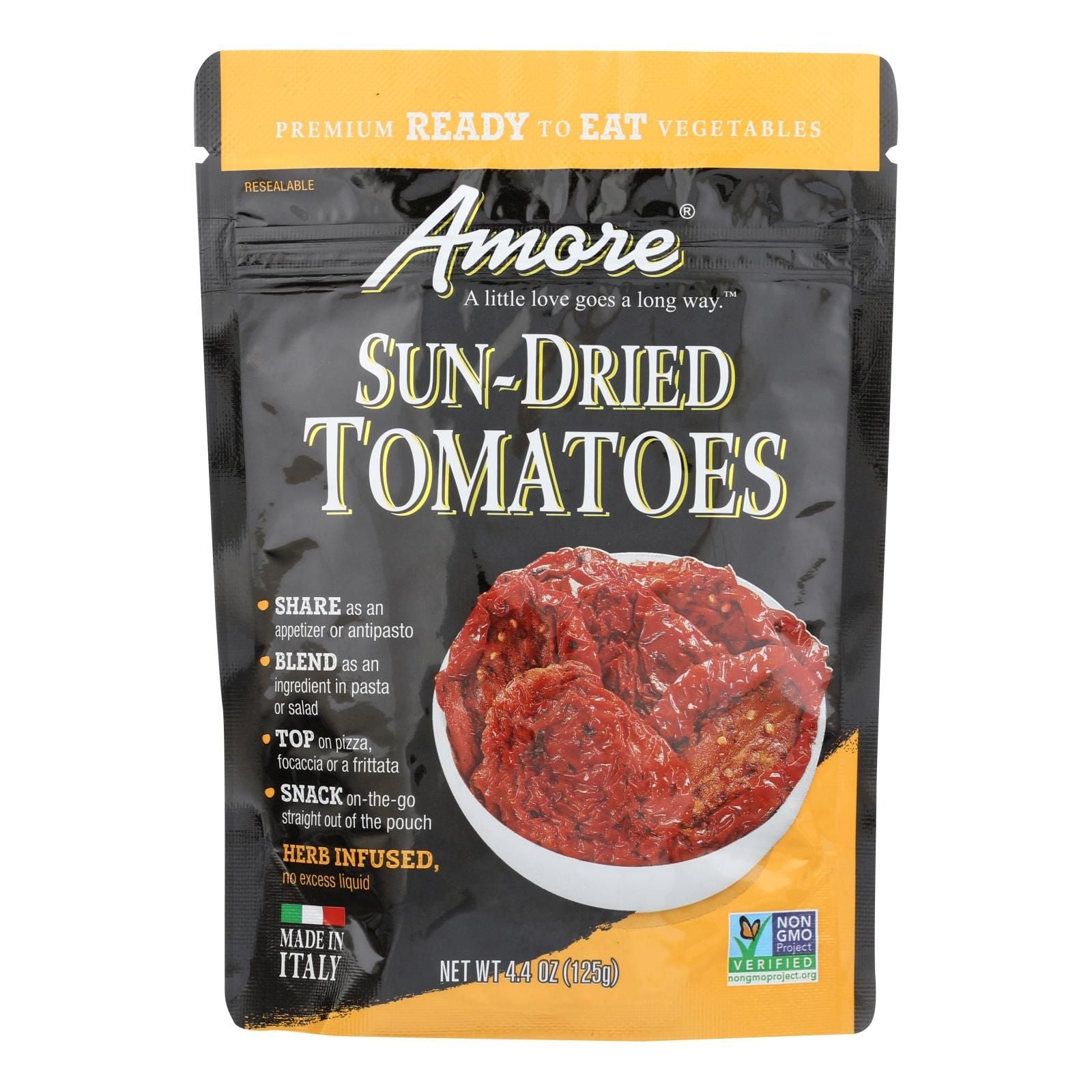 Amore - Sun Dried Tomatoes - Case Of 10 - 4.4 Oz image 1