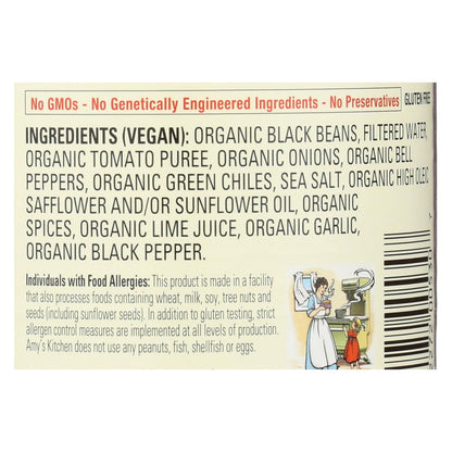 Amy's - Organic Medium Black Bean Chili - Case Of 12 - 14.7 Oz image 3