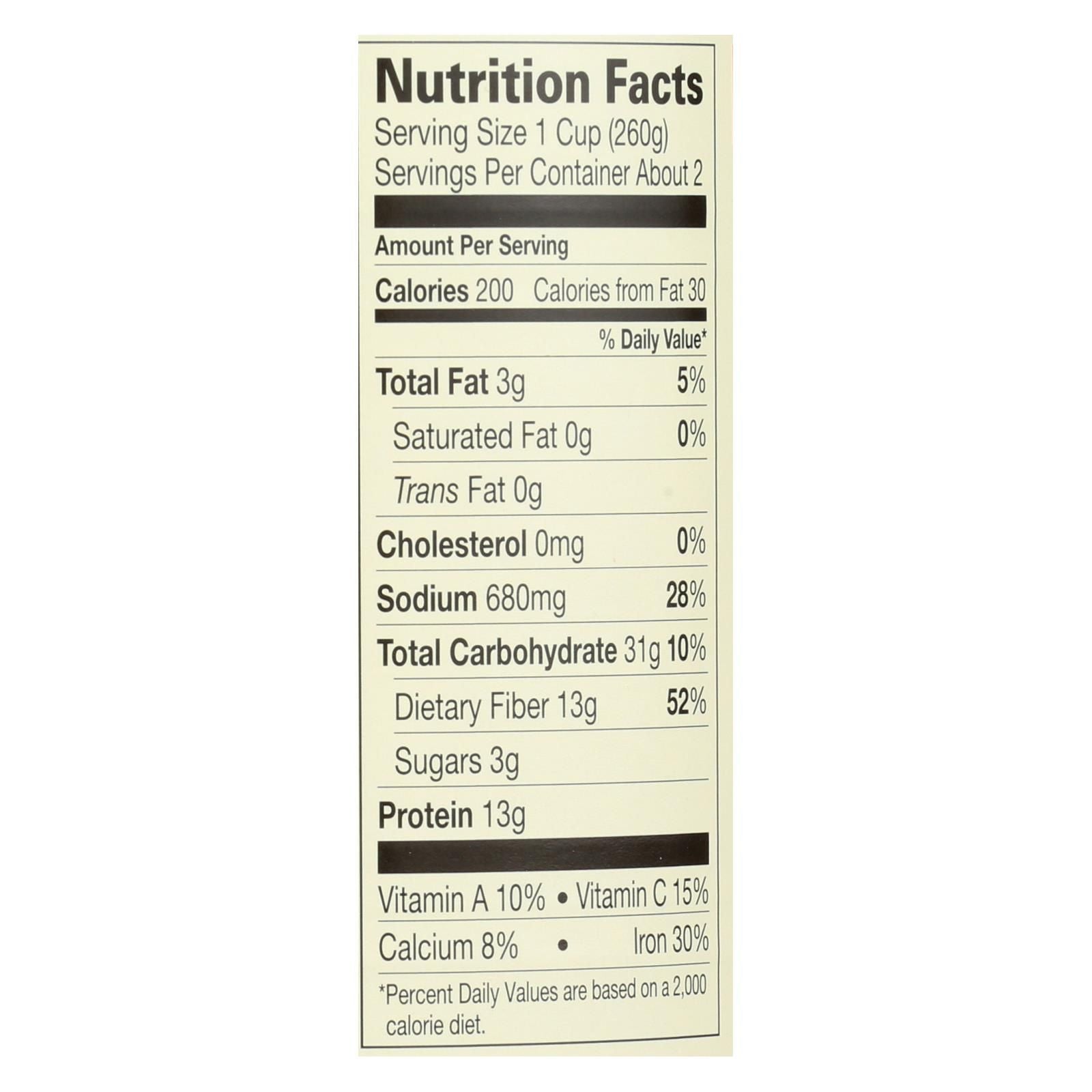 Amy's - Organic Medium Black Bean Chili - Case Of 12 - 14.7 Oz image 2