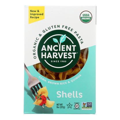 Ancient Harvest Organic Gluten Free Quinoa Supergrain Pasta - Shells - Case Of 12 - 8 Oz image 1