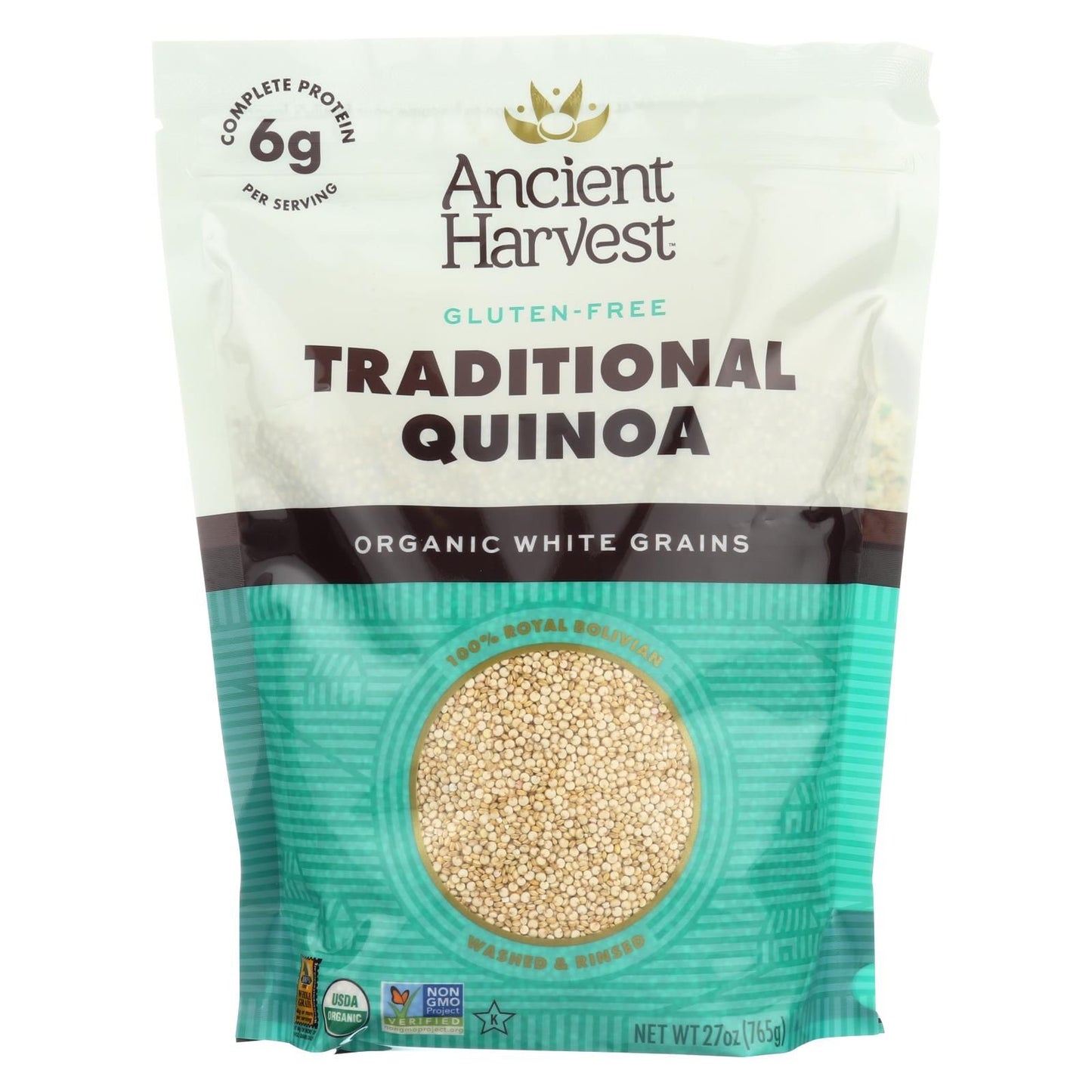 Ancient Harvest Quinoa - Organic - Traditional White - Case Of 6 - 27 Oz image 1