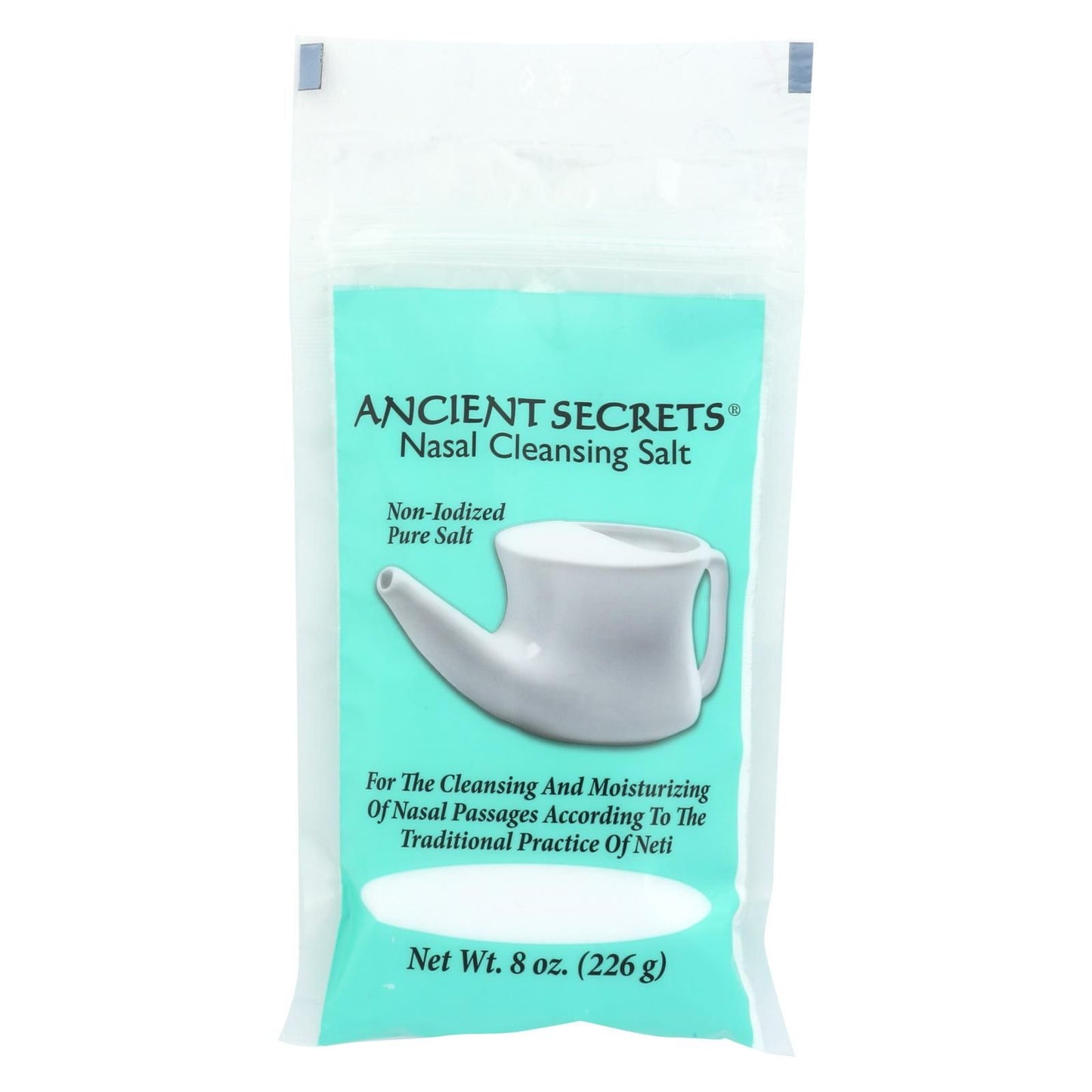Ancient Secrets Nasal Cleansing Pot Salt - 8 Oz image 1