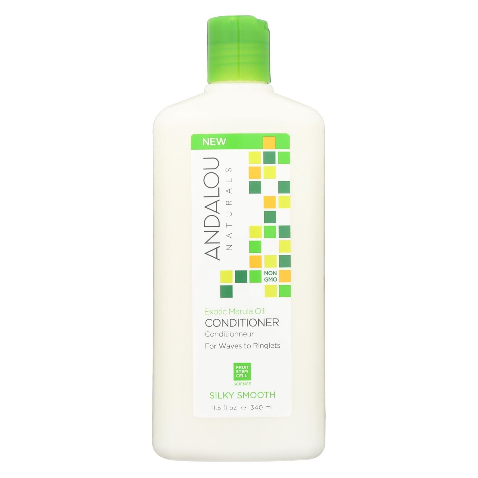 Andalou Naturals Silky Smooth Conditioner -exotic Marula Oil - 11.5 Fl Oz image 1