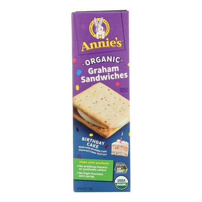 Annie's Homegrown - Grm Sandwich Bday Cake - Case Of 6-8 Oz image 1
