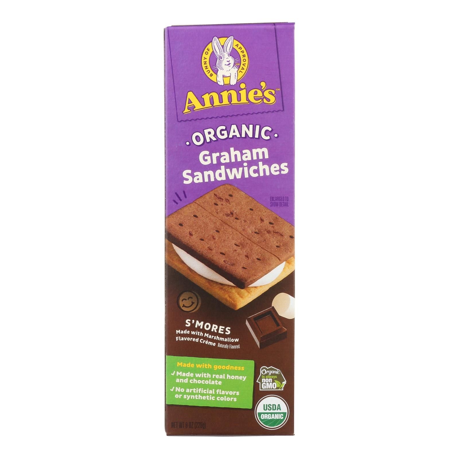 Annie's Homegrown - Grm Sandwich Smores - Case Of 6-8 Oz image 1