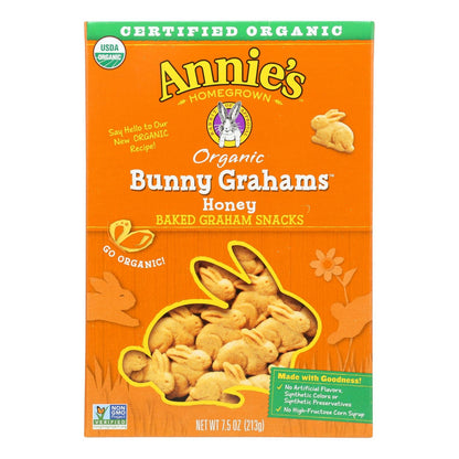 Annie's Homegrown Bunny Grahams Honey - Case Of 12 - 7.5 Oz image 1