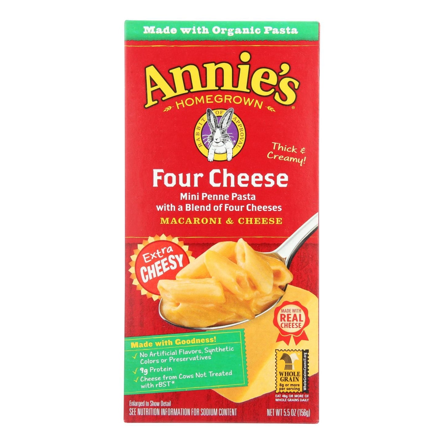 Annie's Homegrown Four Cheese Macaroni And Cheese - Case Of 12 - 5.5 Oz. image 1