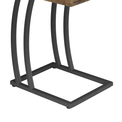 Antique Nutmeg and Gunmetal Hi-tech Accent Table image 3