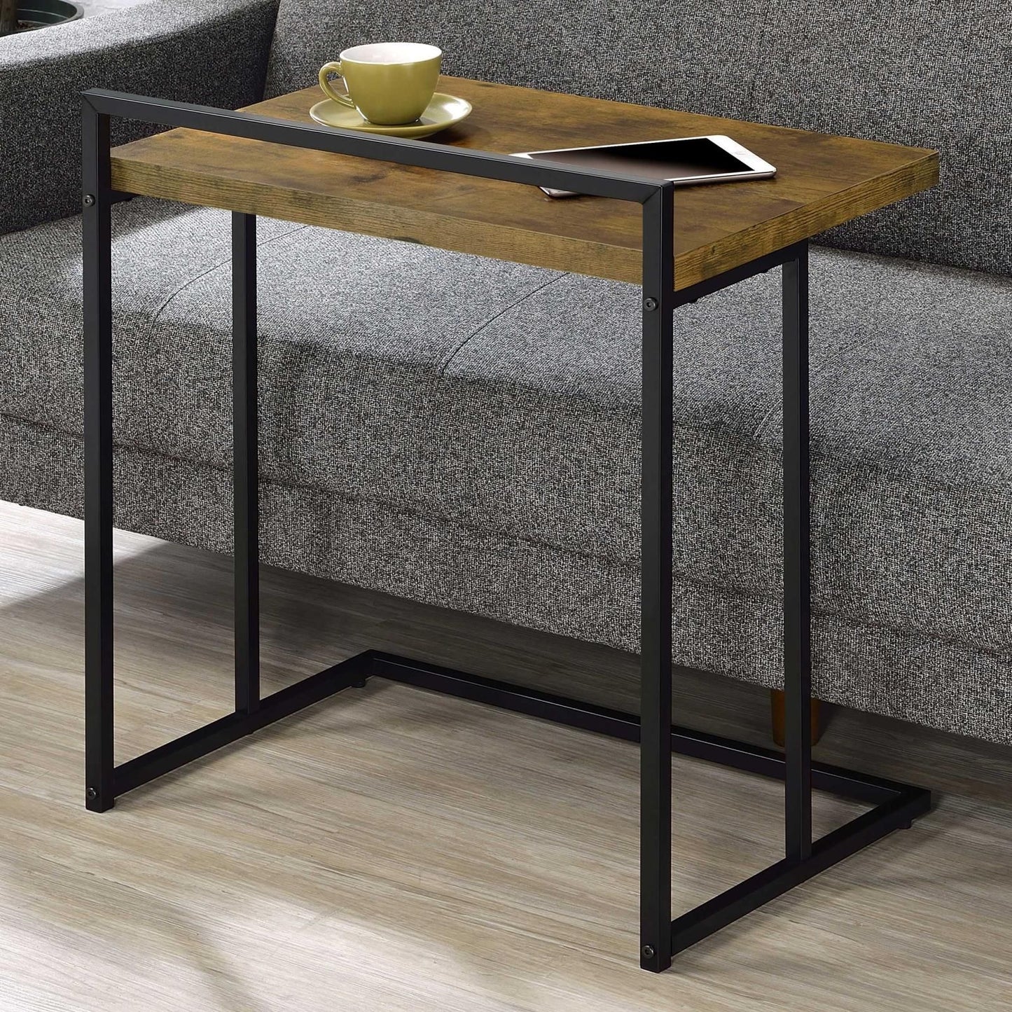Antique Nutmeg Rectangular Top Snack Table image 1