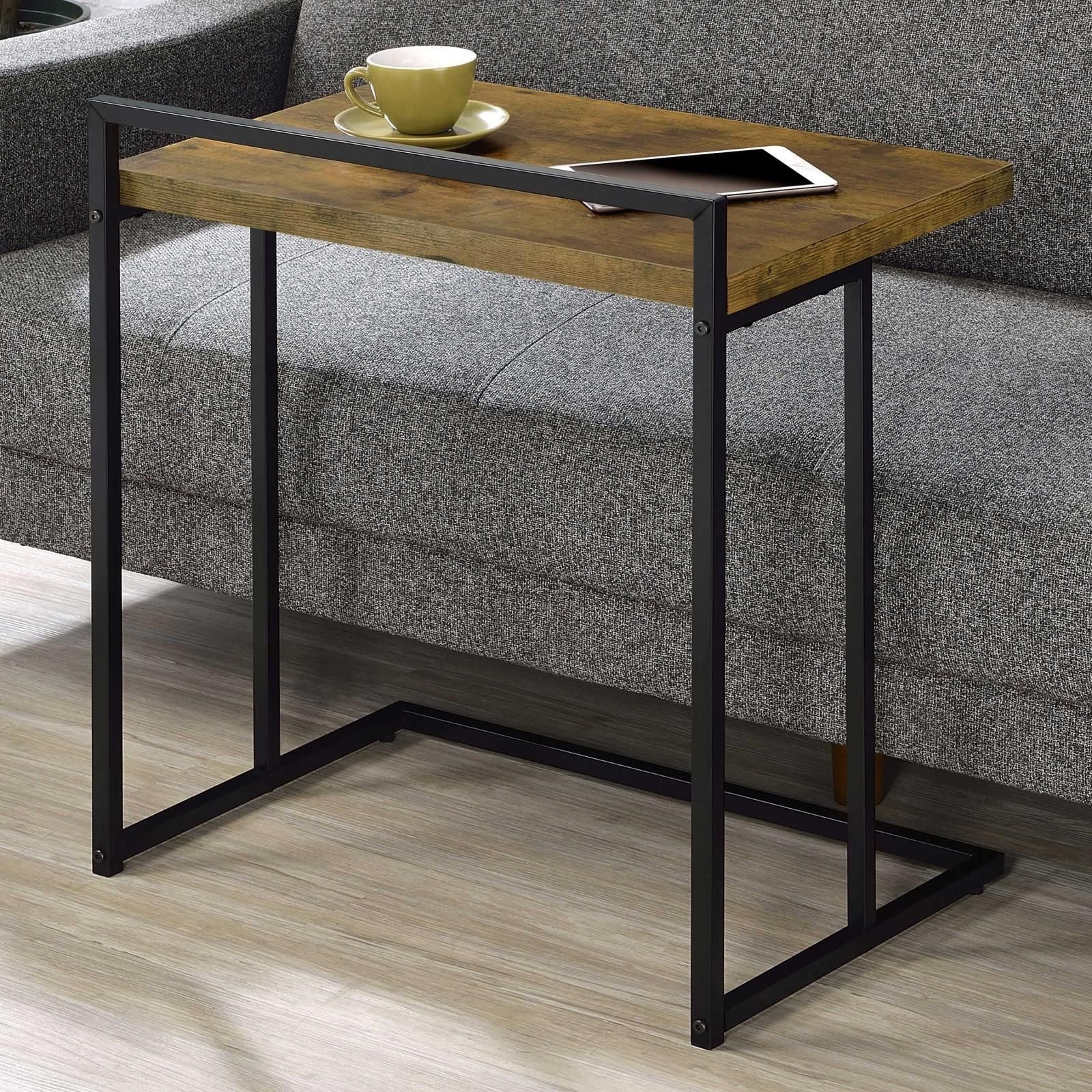 Antique Nutmeg Rectangular Top Snack Table image 1