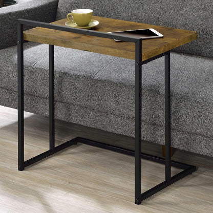 Antique Nutmeg Rectangular Top Snack Table image 1