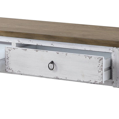 Antique White 2-drawer Console Table image 5