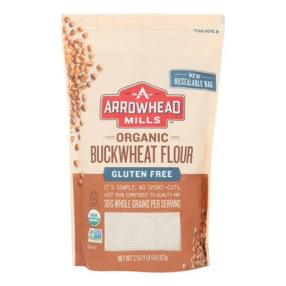 Arrowhead Mills - Organic Bukwheat Flour - Gluten Free - Case Of 6 - 22 Oz. image 1