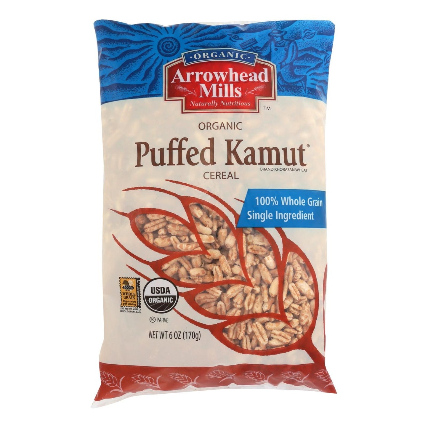 Arrowhead Mills - Organic Puffed Kamut Cereal - Case Of 12 - 6 Oz. image 1