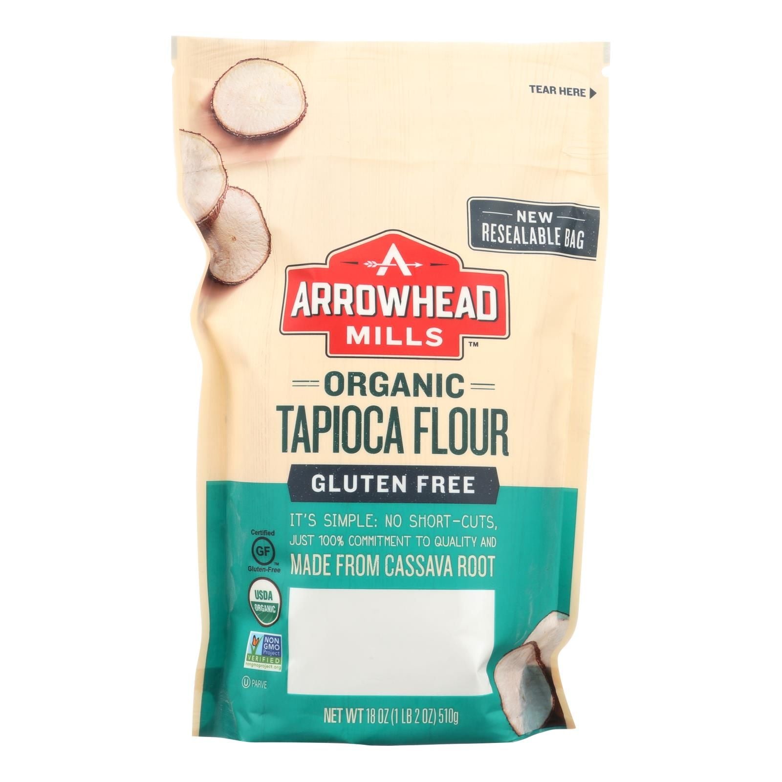 Arrowhead Mills - Organic Tapica Flour - Case Of 6 - 18 Oz. image 1