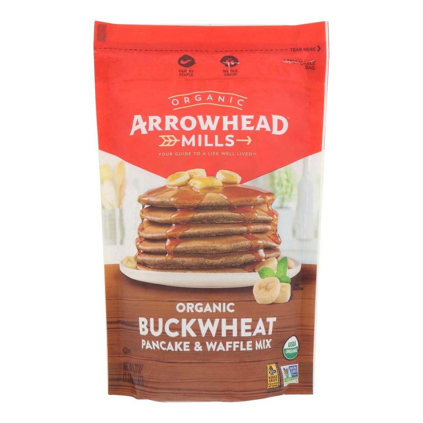 Arrowhead Mills - Pancake Mix Buckwheat - Case Of 6-22 Oz image 1