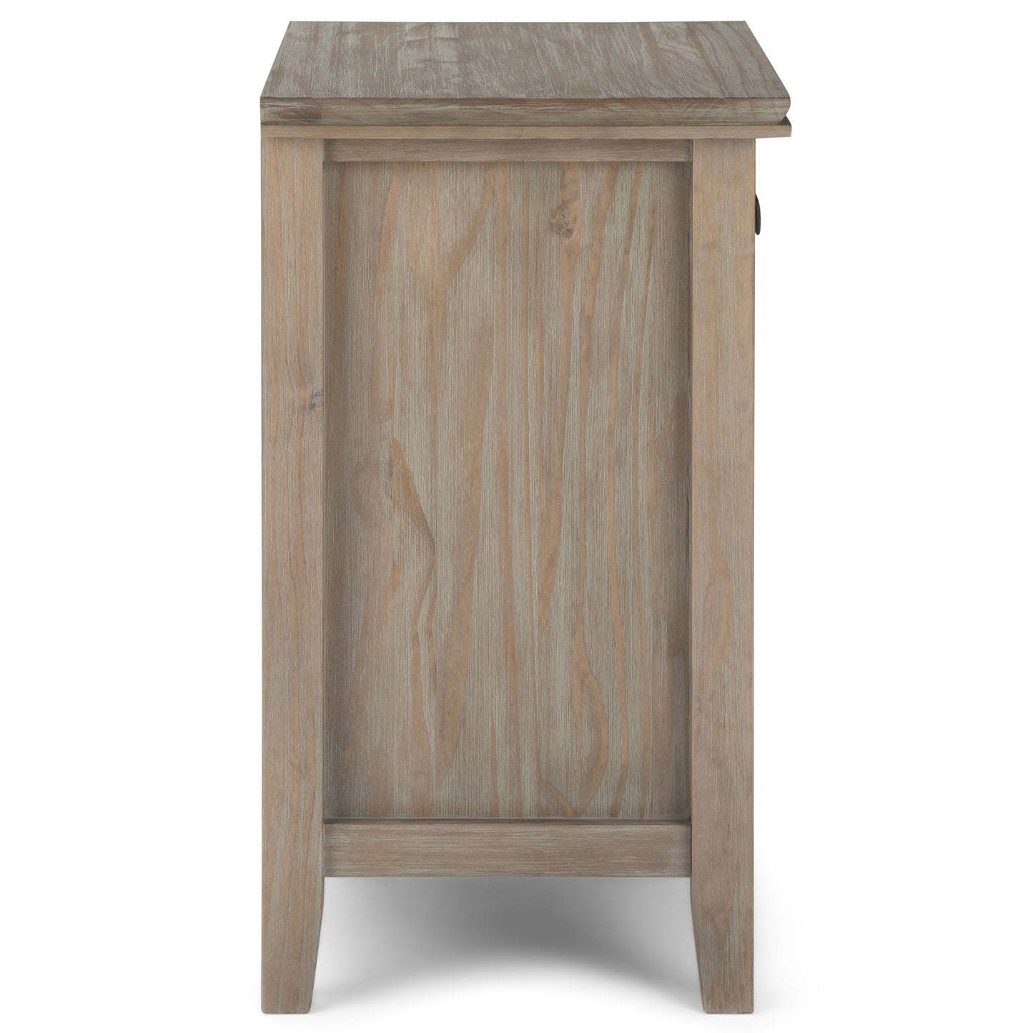 Artisan 24 inch Wide Solid Wood Bedside Table in Distressed Grey image 6