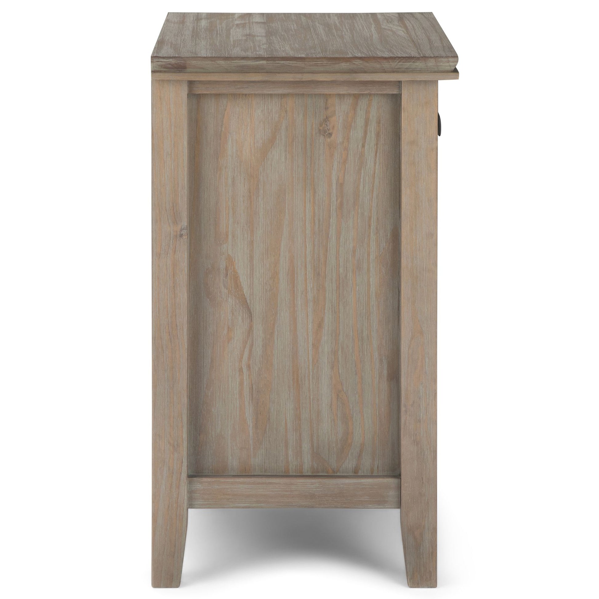 Artisan 24 inch Wide Solid Wood Bedside Table in Distressed Grey image 6