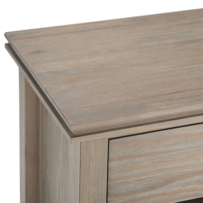 Artisan 24 inch Wide Solid Wood Bedside Table in Distressed Grey image 4