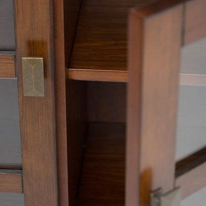 Artisan 38 inch Wide Solid Wood Medium Storage Cabinet in Russet Brown image 4