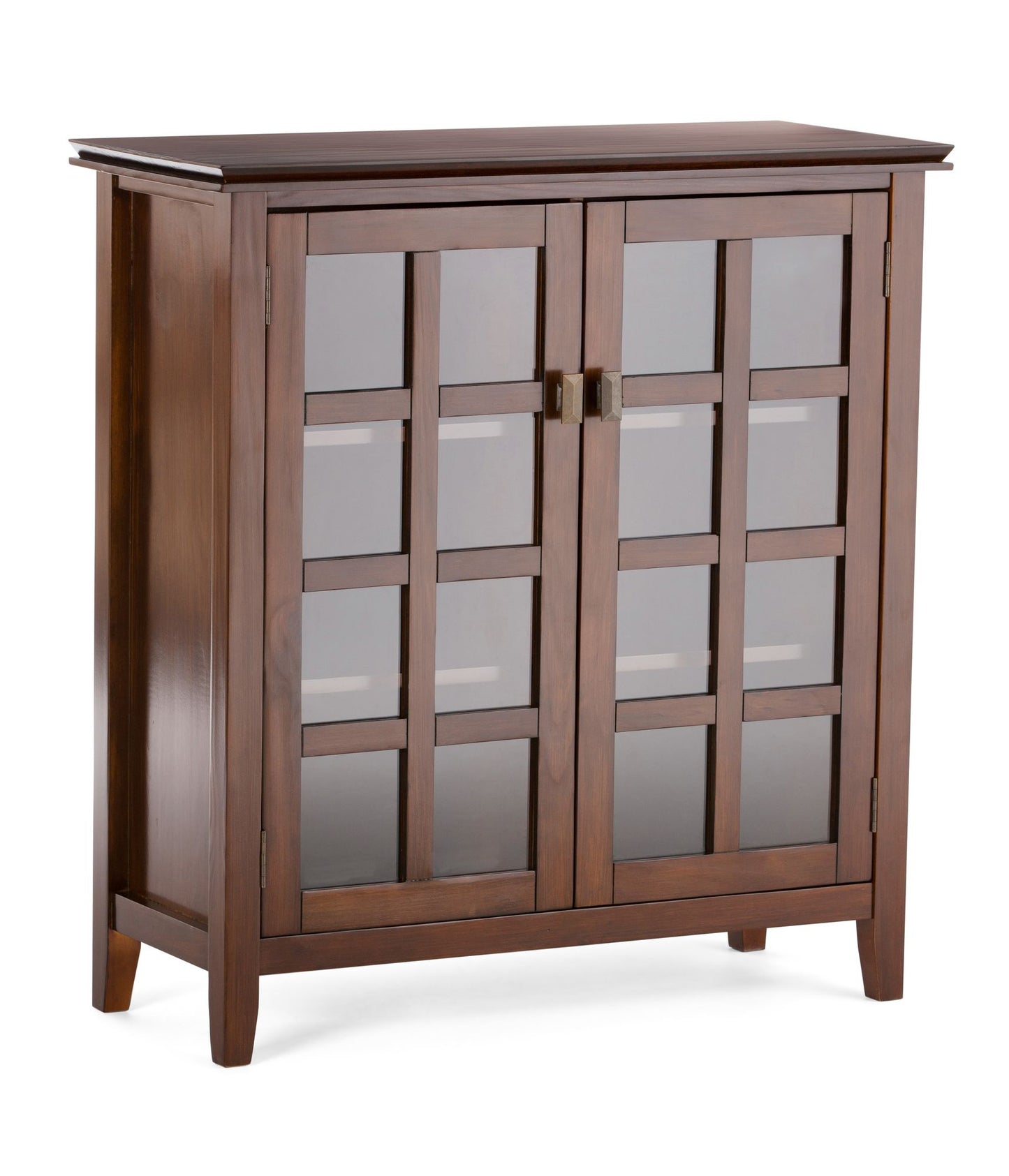 Artisan 38 inch Wide Solid Wood Medium Storage Cabinet in Russet Brown image 1
